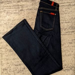 7 for all mankind skinny bootcut jeans dark